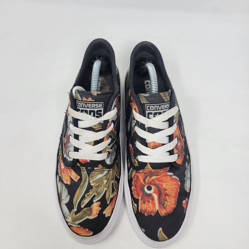 Converse Cons Zakim Ox Black Floral Hawaiian Print Size 5.5 Men's , 7 Women's - Picture 7 of 11
